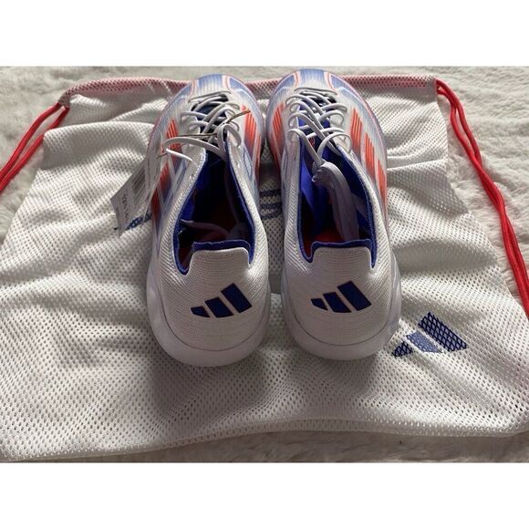 Men’s Sz 13.5 ADIDAS‎ F50 ELITE SOFT GROUND SOCCER CLEATS White Red Blue IF1299 main image 7
